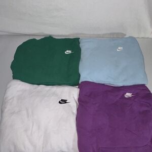 Nike Sweatshirt Collection - Green, Light Blue, White, Purple